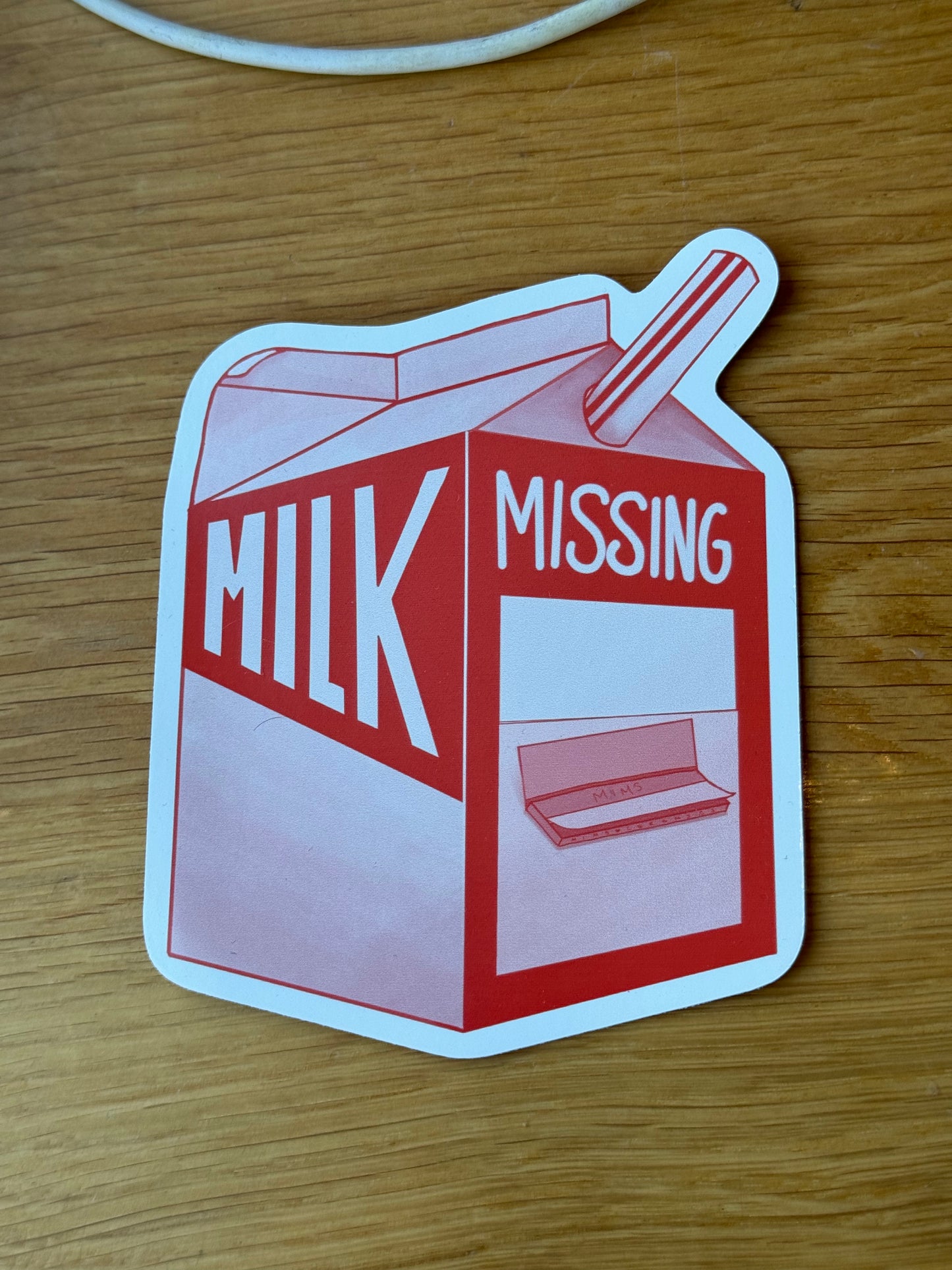 Milk Carton Sticker