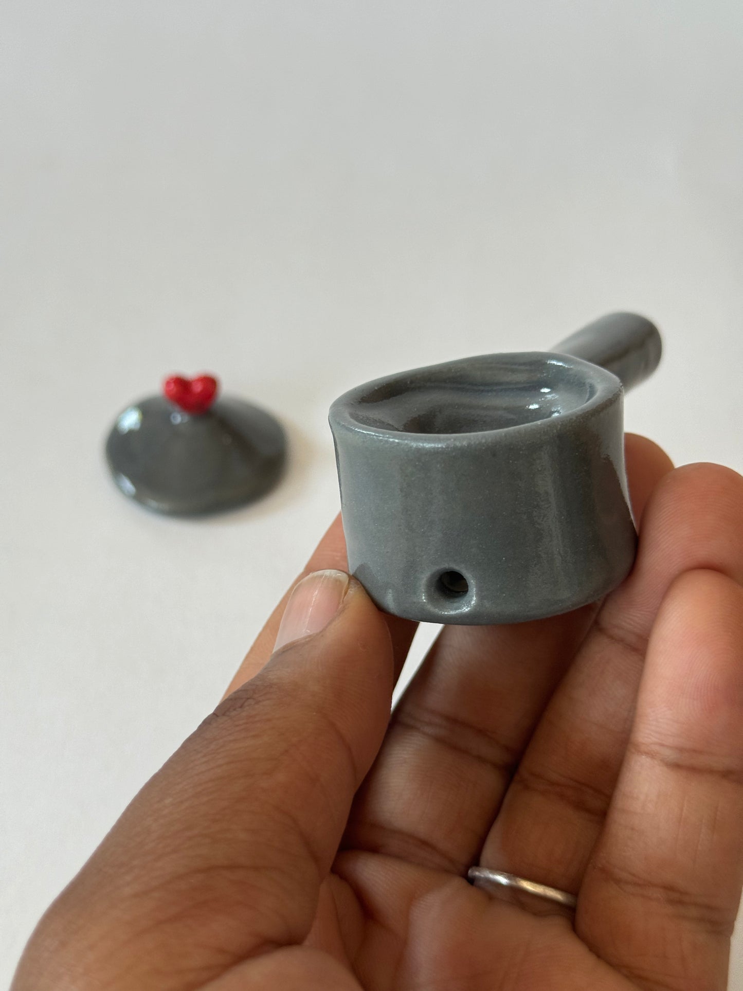 Pot Bowl w/ Heart Handle