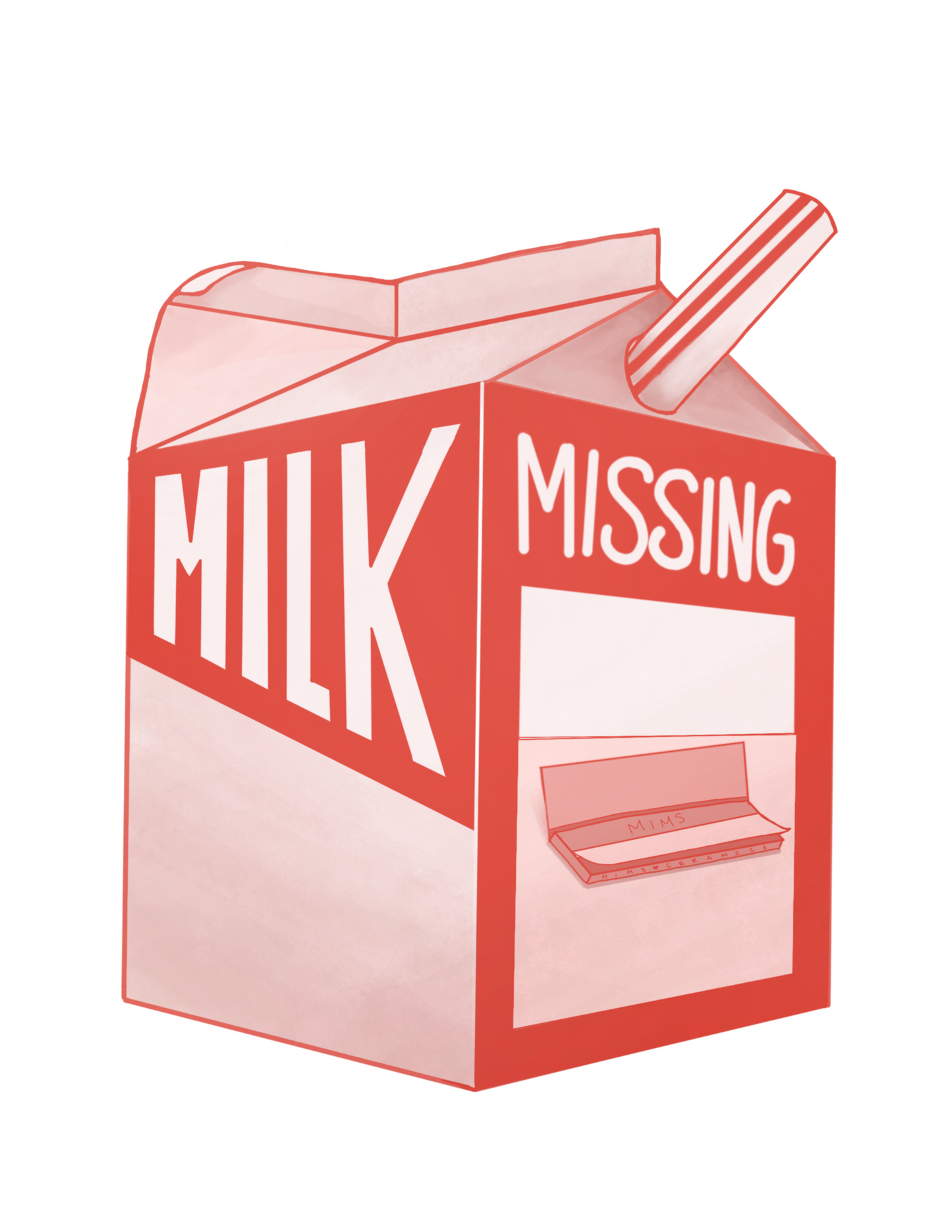 Milk Carton Sticker