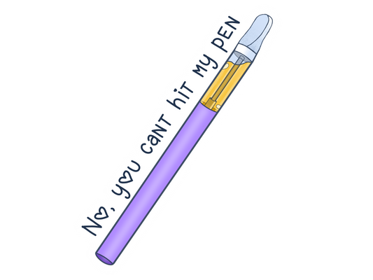 "No, You Can't Hit My Vape" Sticker