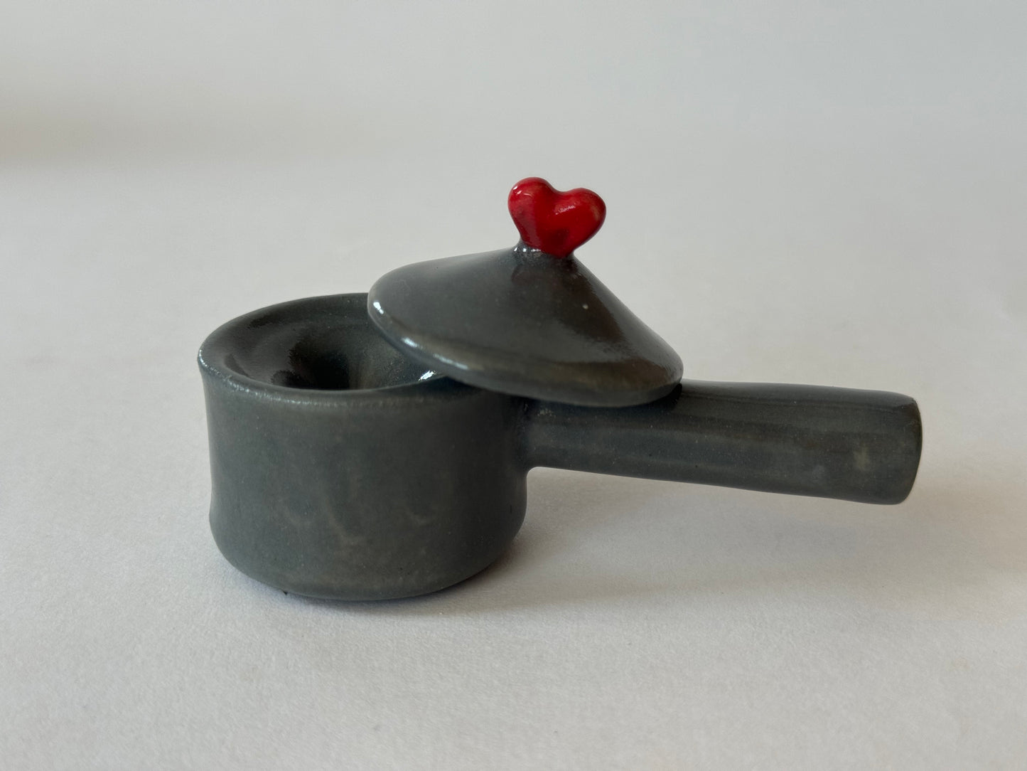 Pot Bowl w/ Heart Handle
